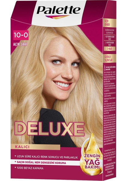 Deluxe 10-0 Açık Sarı Saç Boyası 2 Adet