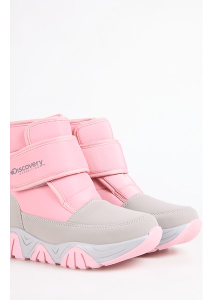 Gri - Pembe Kız Çocuk Kar Botu Frıbord-G indirimleri