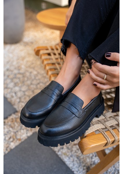 Ladin Siyah Hakiki Deri Makosen