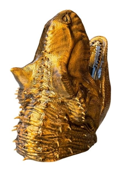 Dinazor Figürlü Şaraplık - El Işçiliği ile Boyama (Bakır) fırsatları