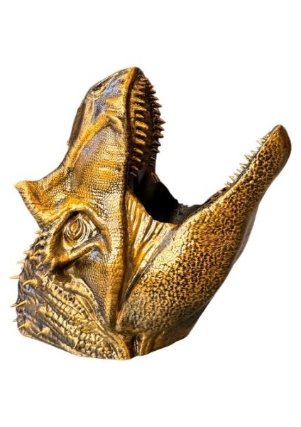 Dinazor Figürlü Şaraplık - El Işçiliği ile Boyama (Bakır) indirimleri