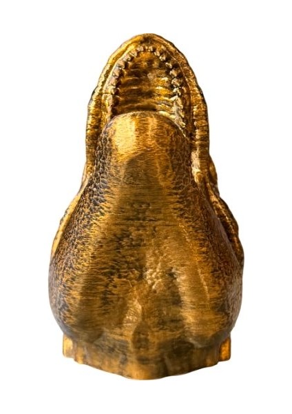 Dinazor Figürlü Şaraplık - El Işçiliği ile Boyama (Bakır)