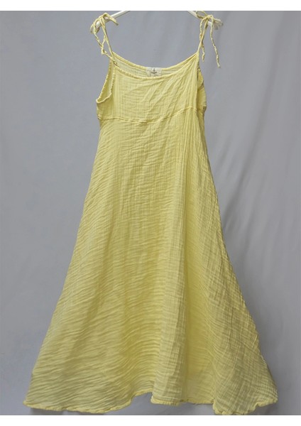 %100 Pamuk Müslin Nefes Alır Kadın Askılı Yazlık Gecelik Elbise Pijama – Rahat, Şık ve Çok Amaçlı