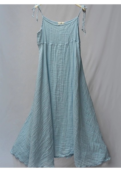 %100 Pamuk Müslin Nefes Alır Kadın Askılı Yazlık Gecelik Elbise Pijama – Rahat, Şık ve Çok Amaçlı