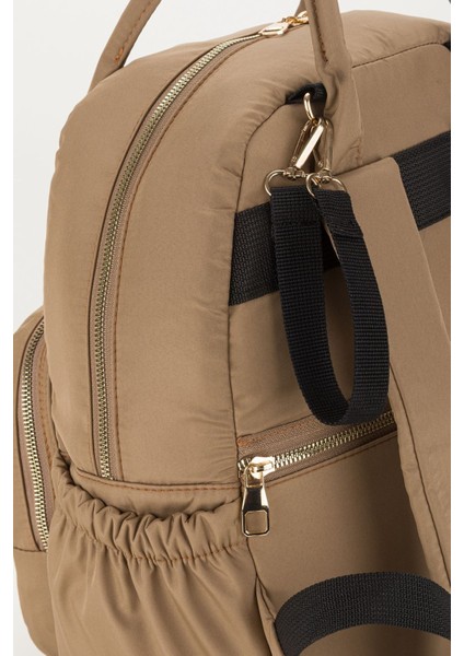 Arya Bondit Hafif Kumaş Anne Bebek Bakım Çantası Termoslu Biberon Cepleri Puset Askılı