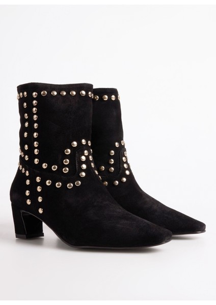 Siyah Kadın Topuklu Bot Caloa-Burgeo fiyatları