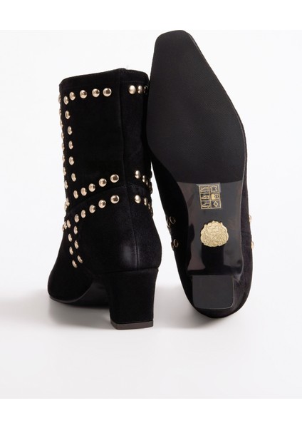 Siyah Kadın Topuklu Bot Caloa-Burgeo fırsatları