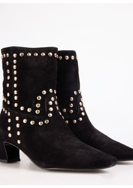 Siyah Kadın Topuklu Bot Caloa-Burgeo indirimleri