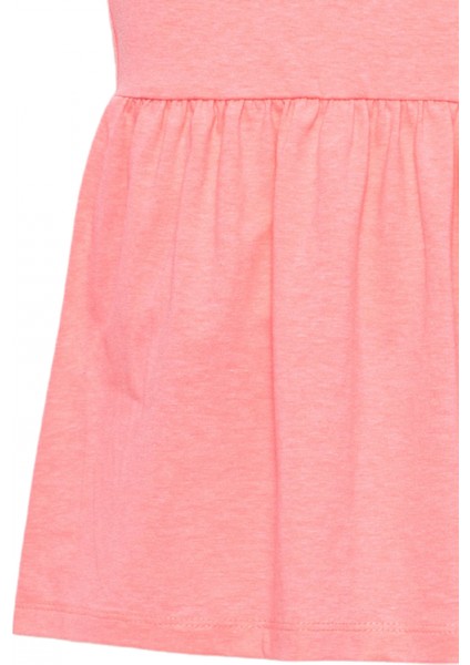 Kız Çocuk Büzgülü Bel Kolsuz Stay True Happy Baskılı Pembe Elbise fırsatları