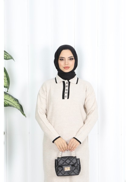 Polo Yaka Triko Elbise modelleri