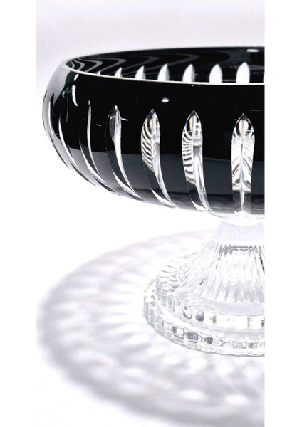 28CM Kesme Kristal Vertical Dekor El Işçiliği Büyük Kase /sunumluk fiyatları