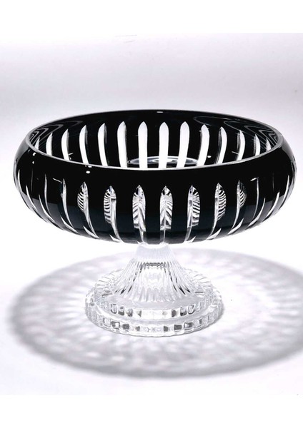 28CM Kesme Kristal Vertical Dekor El Işçiliği Büyük Kase /sunumluk indirimleri