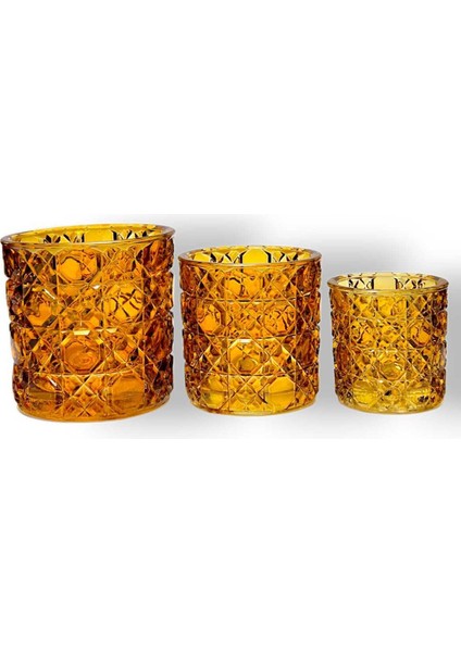 El Yapımı Kristal Mumluk Takımı 3'lü fiyatları