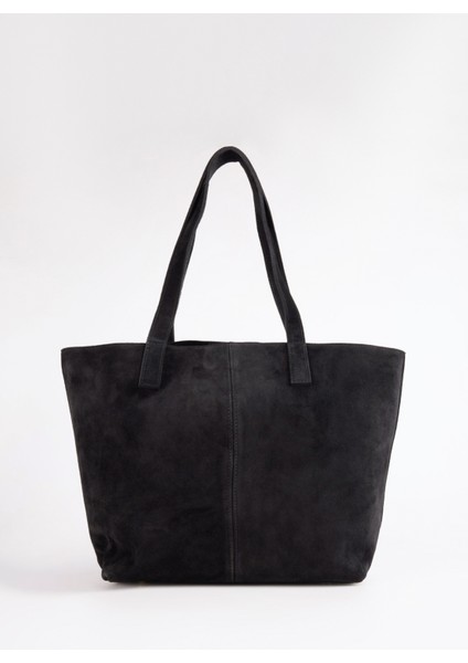 Deri Siyah Kadın Tote Çanta Avy-Aveza modelleri