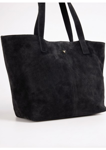 Deri Siyah Kadın Tote Çanta Avy-Aveza indirimleri