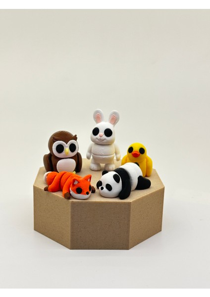 Minik Hayvanlar 5'li Oyuncak Seti- Ekip8– Organik, Hareketli, Eklemli ve Eğitici fiyatları