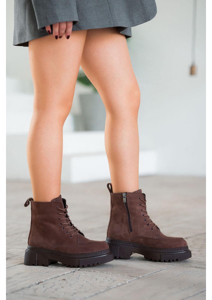 Patrick Kadın Hakiki Deri Süet Postal Kahverengi modelleri