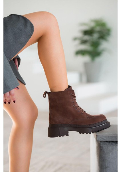 Patrick Kadın Hakiki Deri Süet Postal Kahverengi fırsatları