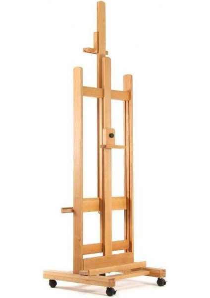 Madrid Tekerlekli Kayın Ahşap Şövale