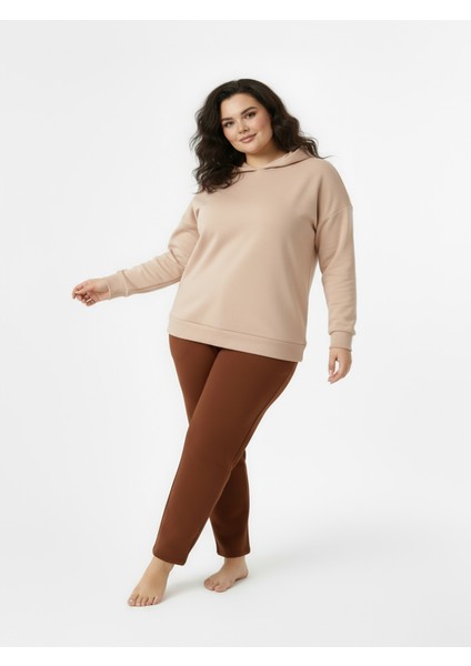 Düz Paça Büyük Beden Eşofman Altı Kiremit 2016 modelleri