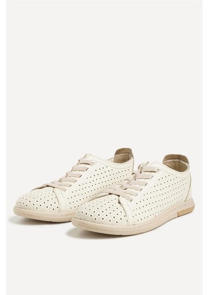 151057 Zımbalı Günlük Ayakkabı Hakiki Deri Bej Flotur fiyatları