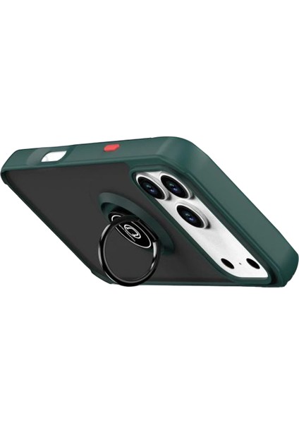 Nrzsnt Newface Apple Iphone 17 Pro Montreal Yüzüklü Silikon Kapak - Yeşil modelleri