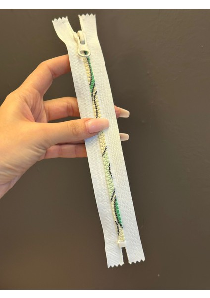 24X3 cm Dişli Renkli Beyaz Fermuar indirimleri