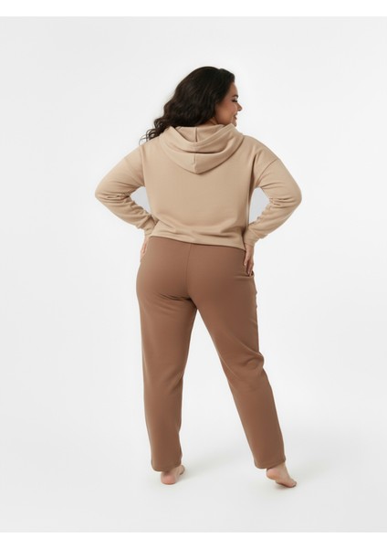 Düz Paça Büyük Beden Eşofman Altı Hardal 2016 indirimleri