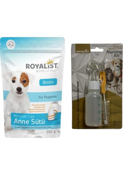 Mommies Care Anne Sütü – Köpek Yavruları Için Tamamlayıcı Süt Tozu | 200G + Biberon Seti