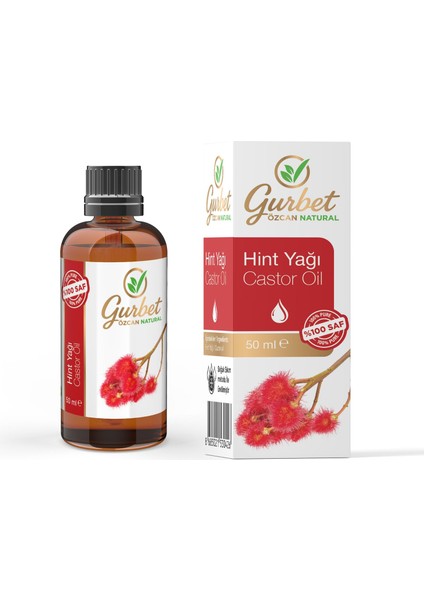 Hint Yağı %100 Saf Doğal Seyreltilmemiş 50 ml (Castor Oil) modelleri