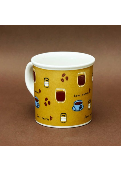 Kahve Desenli Brown Seramik Kupa modelleri