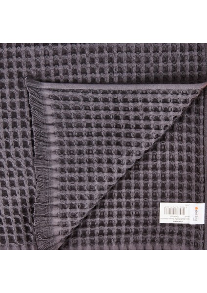 Soft Waffle Banyo Havlusu - Antrasit - 70X140 cm modelleri