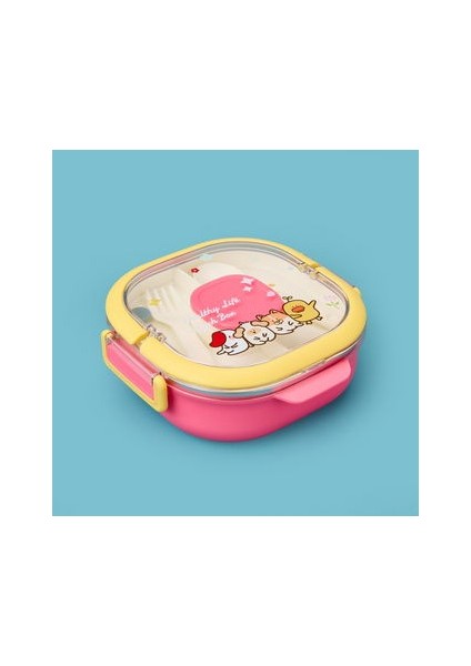 Figürlü Yemek Kabı - Kırmızı - 700 ml