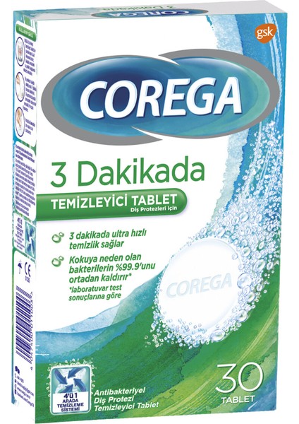 Diş Protezi Temizleyici Tablet 30'lu