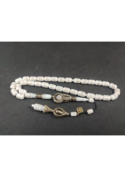 Hakan Kaya Usta Eseri Ağır Gümüş Nakkaşlı Bronz Çakımlı Deve Kemiği Sertifikalı 8685