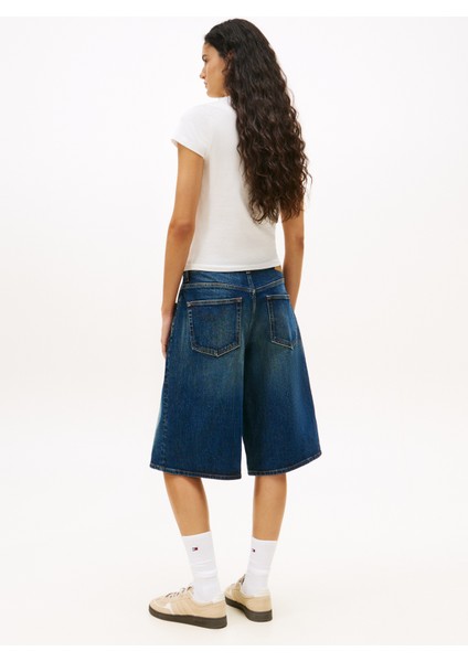 Yuvarlak Yaka Baskılı Beyaz Kadın T-Shirt DW0DW21788YBH modelleri