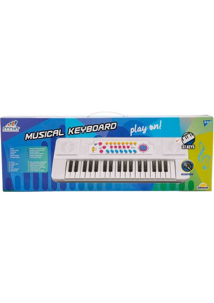Mikrofonlu Elektronik Org 37 Tuşlu - Beyaz fırsatları