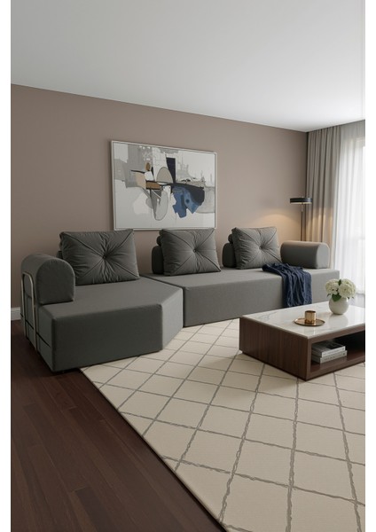 Cardano Lüks Köşe Koltuk Salon L Koltuk Takımı Tamamen Sünger Modern Köşe Oturma Grubu indirimleri