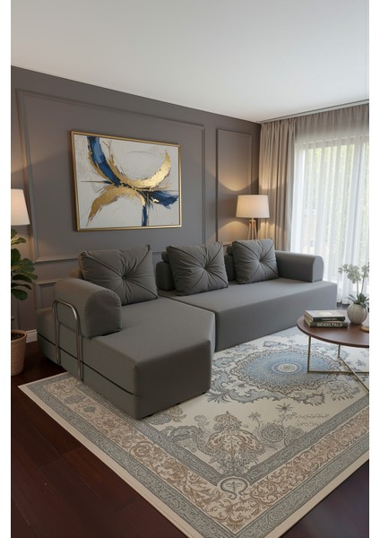 Cardano Lüks Köşe Koltuk Salon L Koltuk Takımı Tamamen Sünger Modern Köşe Oturma Grubu