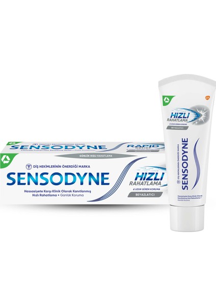 Rapid Relief Whitening 75 ml 3 Adet