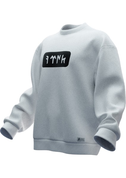 Göktürkçe Türkv2 Tasarımlı Rahat Kalıp Unisex Sweatshirt fiyatları