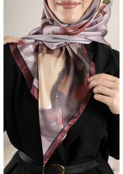 Dijital Kristal Desenli Eşarp 95x95 – Pastel Desen-2 fırsatları