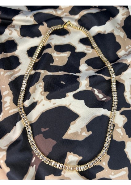 Mini Baget Su Yolu Çelik Kolye Gold