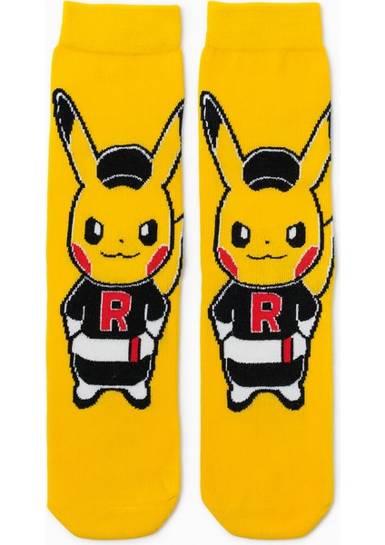 Pıkachu Renkli Çorap