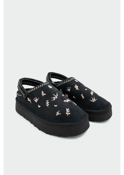 Tavia Siyah Süet Nakışlı Kürklü Bot fiyatları