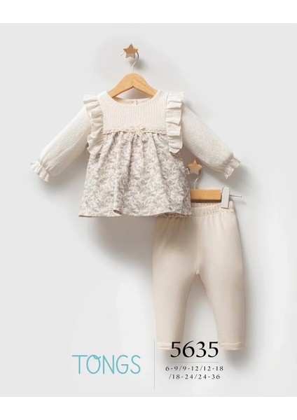 Litaetrend Tongs Turk Little Honey 2'li Takım 5635 Ekru