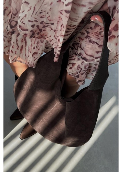 Alles Kahverengi Hakiki Deri Çanta