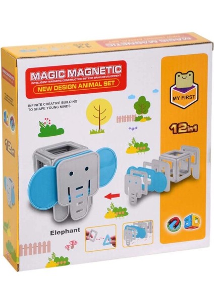Bfs Manyetik Fil Blok Seti 12 Parça modelleri