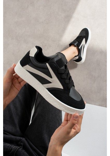 Kadın Bağcıklı Spor Ayakkabı Sneaker Günlük Okul 121NAV