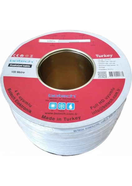 100MT Uydu Anten Kablosu Rg 6u (5324)